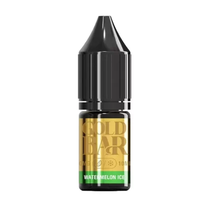 Gold Bar Watermelon Ice Nic Salt vape Juice - 10 Pack - 20mg