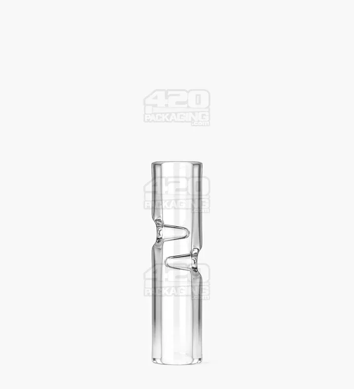Glass Smoking Filter Tips Notched | 8mm – Clear – 175 Count