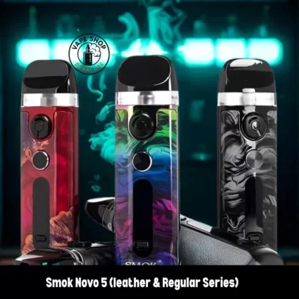 Smok Novo 5 (leather & Regular Series) Pod System In Dubai - Green-Blue Cobra, Silver-Black Cobra (630778)