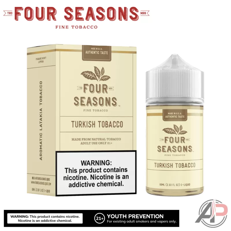 Four Seasons Turkish Tobacco E-Liquid 60mL - Image 3