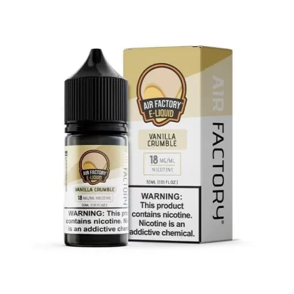 Air Factory Salt Vanilla Crumble eJuice - Vape Product; Vape Product, Vape Product