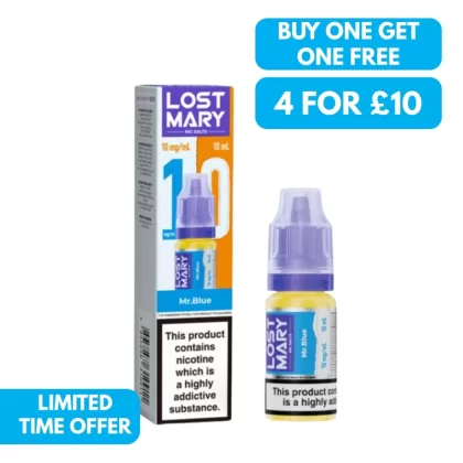 10mg (1%) Lost Mary 10ml Nic Salt E-liquid - Vape Co