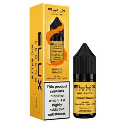 Elux Legend Straight Tobacco Nic Salt E-Liquid - Vape Product, Vape Product