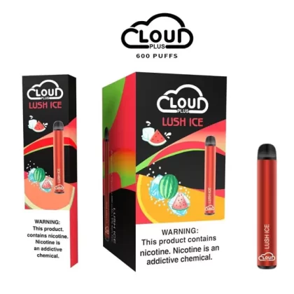 Cloud Bar Plus 600+ Puffs Disposable Vape Long Lasting & Convenient (Lush Ice)
