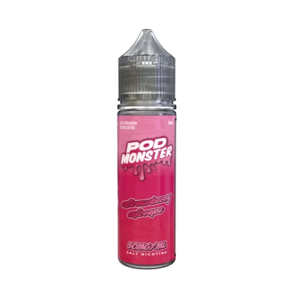 Pod Monster Salt Strawberry Scoops eJuice - Vape Product; Vape Product, Vape Product (7A040F)