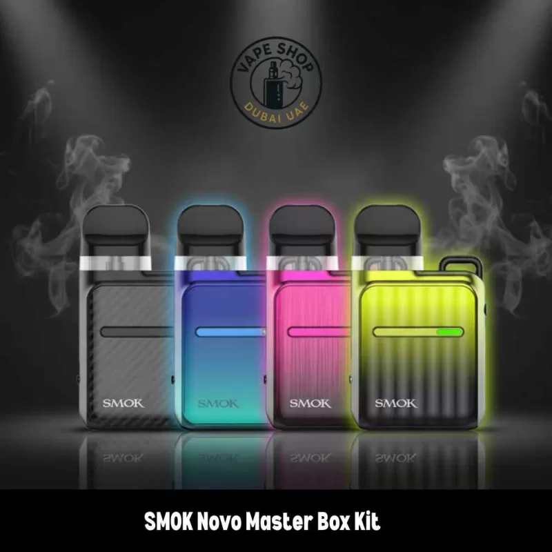 SMOK Novo Master Box Kit 30W Pod System 1000mAh Vape Kit in Dubai - Cyan blue, Matte black (FB6793)