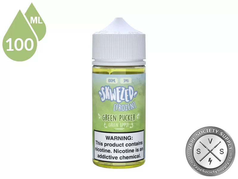 Green Apple Iced SKWEZED 100ml - Image 3