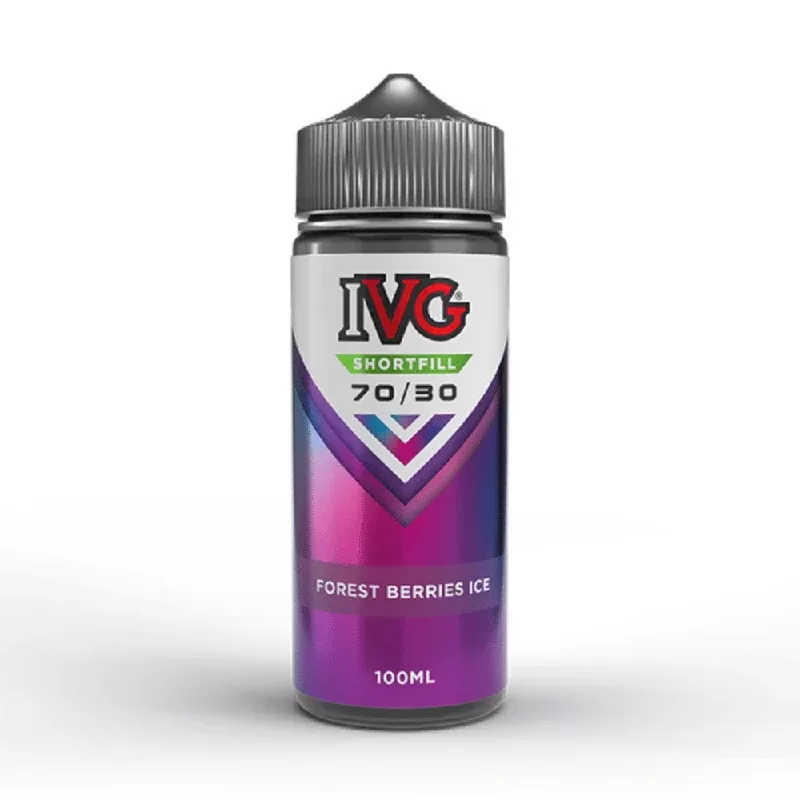 IVG 70/30 100ml Shortfill E-Liquid Forest Berries Ice - Nicotine Strength#0mg
