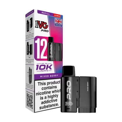 Mixed Berry IVG Pro 12 Refill Pack - Ecigwizard