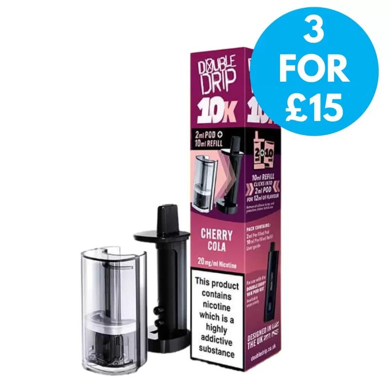 20mg (2%) Double Drip 10k Refill Pack - Vape Co