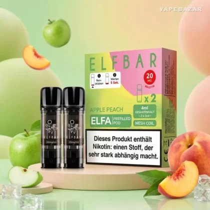 ELFBAR ELFA Pods Apple Peach 20mg – 2er Pack - Elf Bar