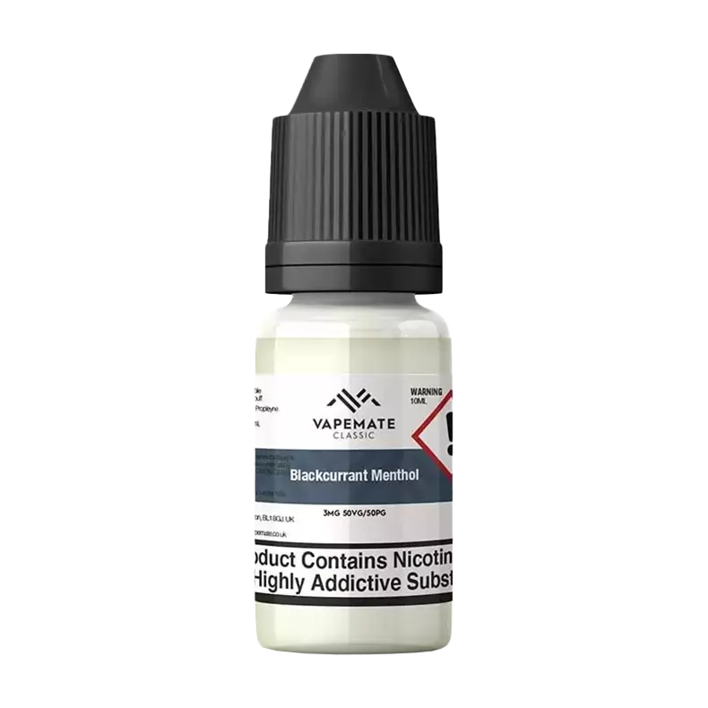 Vapemate Classic Blackcurrant Menthol 10ml - 50VG / 50PG / 12mg - Ecigwizard