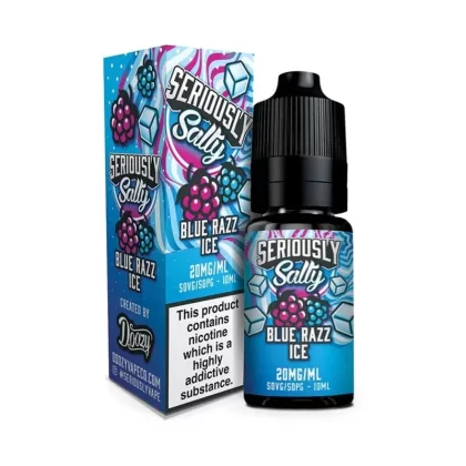 Blue Razz Ice Doozy Vape Seriously Salty 10ml Nic Salts E Liquid
