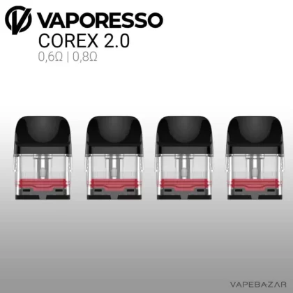Vaporesso XROS Mesh Pods COREX 2.0 – (4er Pack) – 0,4Ω | 0,6Ω | 0,8Ω | 1,0Ω | 1,2Ω