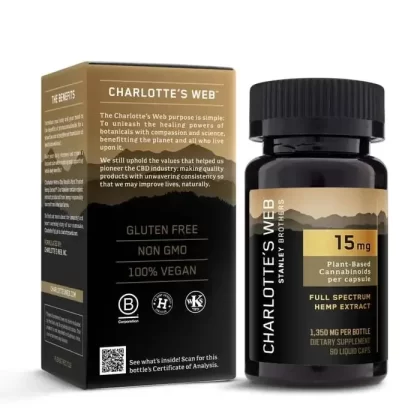 15 mg CBD Oil Capsules with Full-Spectrum Hemp Extract | Charlotte’s Web