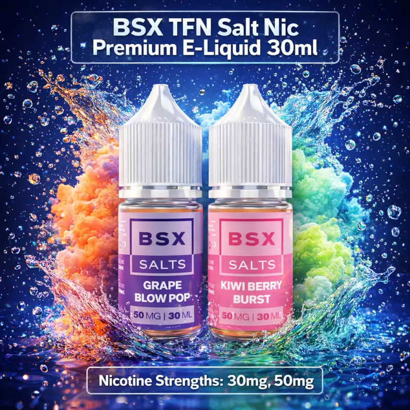 BSX TFN Salt Nic Premium E-Liquid 30ml - Clear / 30mg