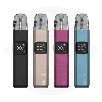 Smok Arco Digi Pod Vape Kit - Colours#Black>Dark Red>Grey>Lake Blue>Pale Gold>Silver