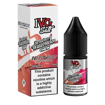 IVG Strawberry Watermelon Chew Nic Salt E-Liquid - 10mg