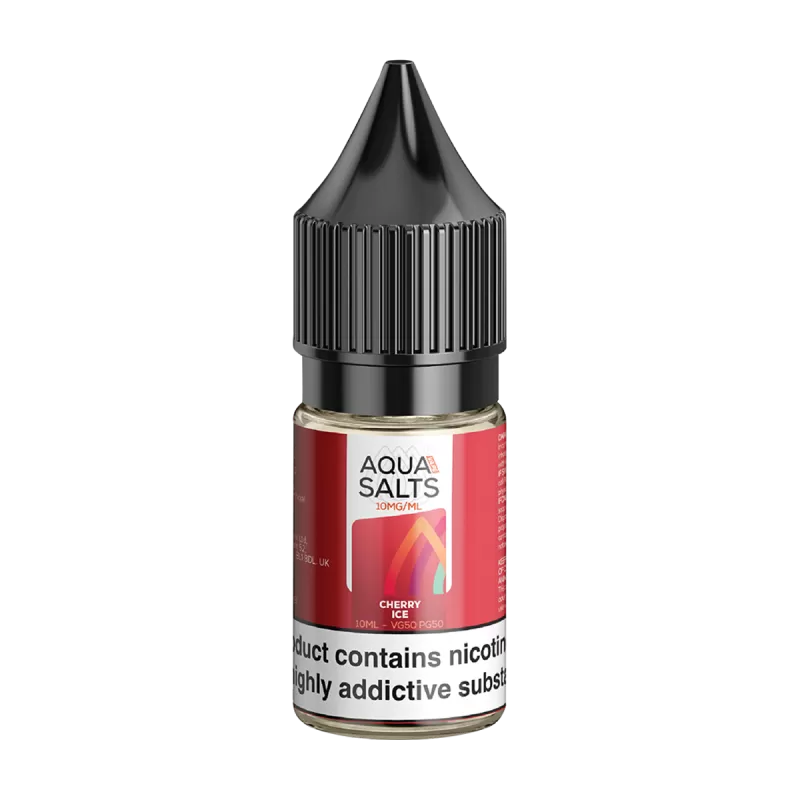 Cherry Ice Nic Salt by Aqua Salts 10ml - 10mg - Vape Product (8D0D13)