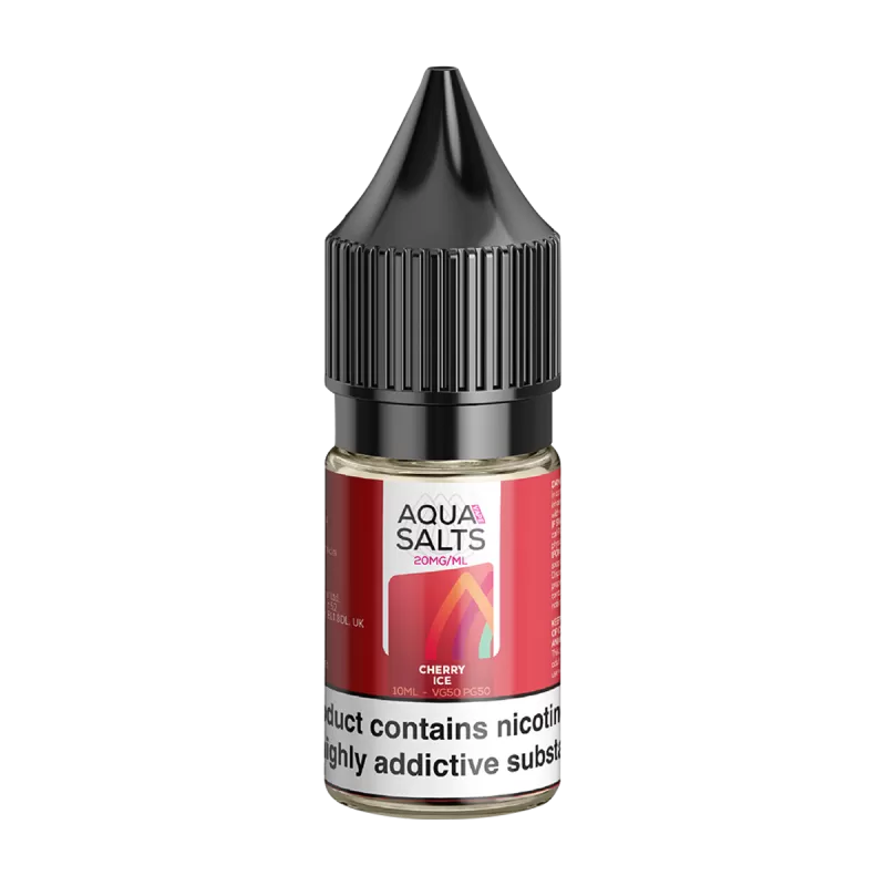 Cherry Ice Nic Salt by Aqua Salts 10ml - 10mg - Vape Product (8D0D13) - Image 2