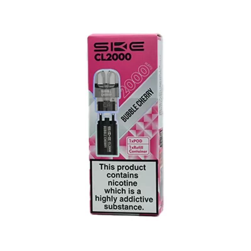 SKE CL2000 Prefilled Pods Bubble Cherry - Strength#20mg