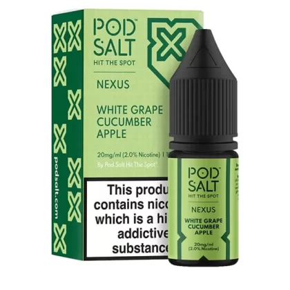 White Grape Cucumber Apple Nexus Pod Salt Nic Salt E-liquid