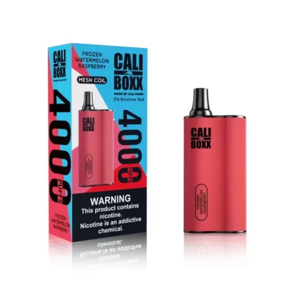 Cali Boxx Disposable [4000 puffs] – Frozen Watermelon Raspberry (CLEARANCE)