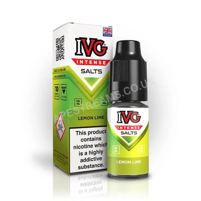 IVG Intense Lemon Lime Nic Salt E-Liquid - Vapestreams Co
