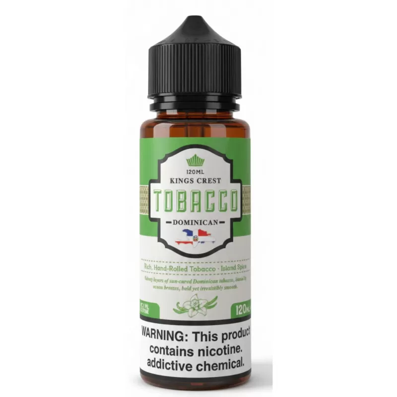 King's Crest Dominican Tobacco 120ml E-Juice