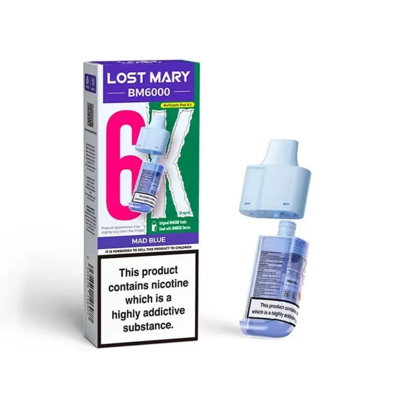 Lost Mary BM6000 Prefilled Pods - Blue Razz Gami - Image 2