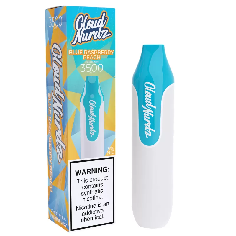 Cloud Nurdz Disposable Series | 3500 Puffs | 10mL *** - Blue Raspberry Lemon - 50mg - Image 2