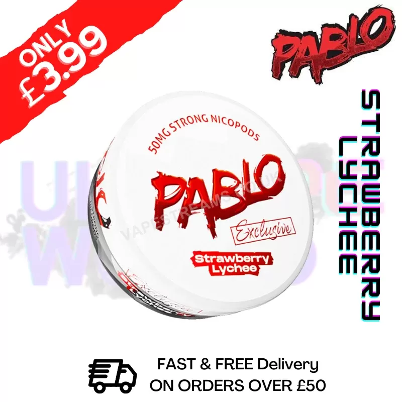 Strawberry Lychee Pablo Nicotine Pouches Nic Pouch (50mg)