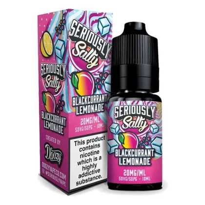 Seriously Salty Blackcurrant Lemonade Nic Salt E-Liquid - Nicotine Strength#10mg>20mg