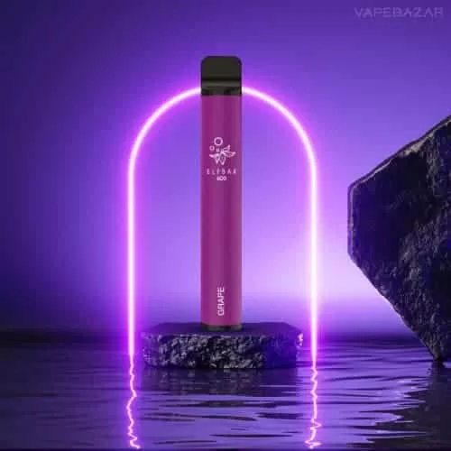 ELF BAR 600 – Grape - Traube / Elf Bar / 20mg/ml / 550 mAh / Propylenglykol / pflanzliches Glycerin / Aromastoffe / Nikotin / ca. 600
