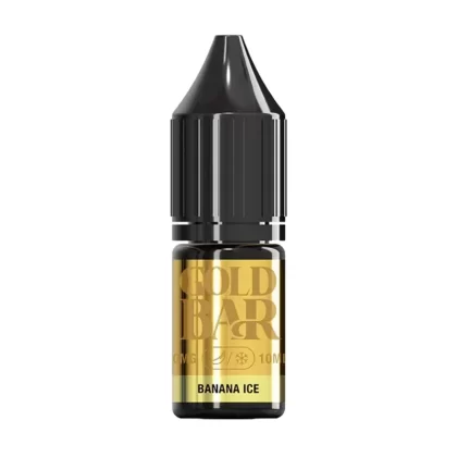 Gold Bar Banana Ice Nic Salt vape Juice - 10 Pack