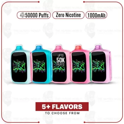 Beri Crush Zero Nicotine 50K Puff Disposable - Blue Razz, Grape Ice
