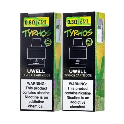 Uwell Typhos Replacement Pods 2 Pcs - provape_resistance#Choose an Option...>0.3ohm>0.6ohm>0.8ohm (B9EF9F)