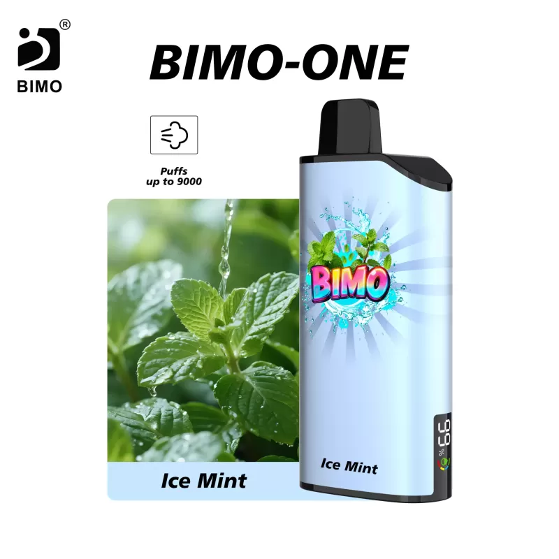 BIMO ONE 9000 Puffs – Ice Mint - Ozvapeone (23026D)
