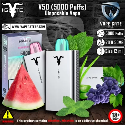 IGNITE - V50 (5000 Puffs) Disposable Vape - 50 mg / Icy Mint