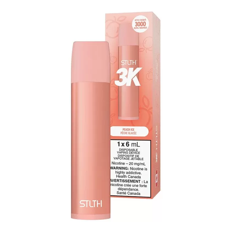 STLTH 3K Disposable Vape – Peach Ice – 3000 Puffs
