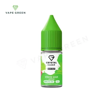 Xtreme Sour Apple Nic Salt E-Liquid by Crystal Clear - Eliquidsupply