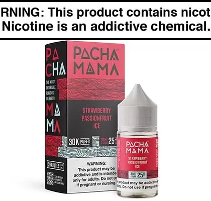 STRAWBERRY PASSIONFRUIT ICE BY PACHAMAMA PLUS METATINE 30ML - Vapejuice