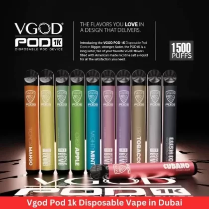 Vgod Pod 1k Disposable Vape in Dubai