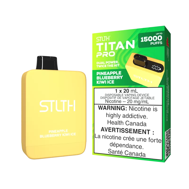 STLTH TITAN PRO - Pineapple Blueberry Kiwi Ice - 20 mg/mL (wholeseller) - Excise ON, 20 mg/mL - ON