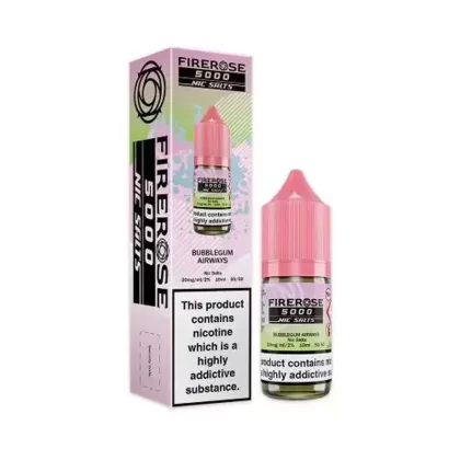 Bubblegum Airways Firerose 5000 10ml Nic Salt E liquid