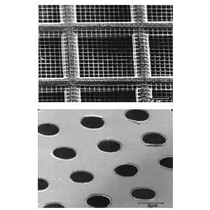 Ultrathin Carbon on Quantifoil®, Orthogonal Array of 2µm Diameter Holes with about 1µm Separation – (R 2/1) - 200 Mesh, 300 Mesh; Copper, Gold; pkg/10, pkg/100 (668BAE)