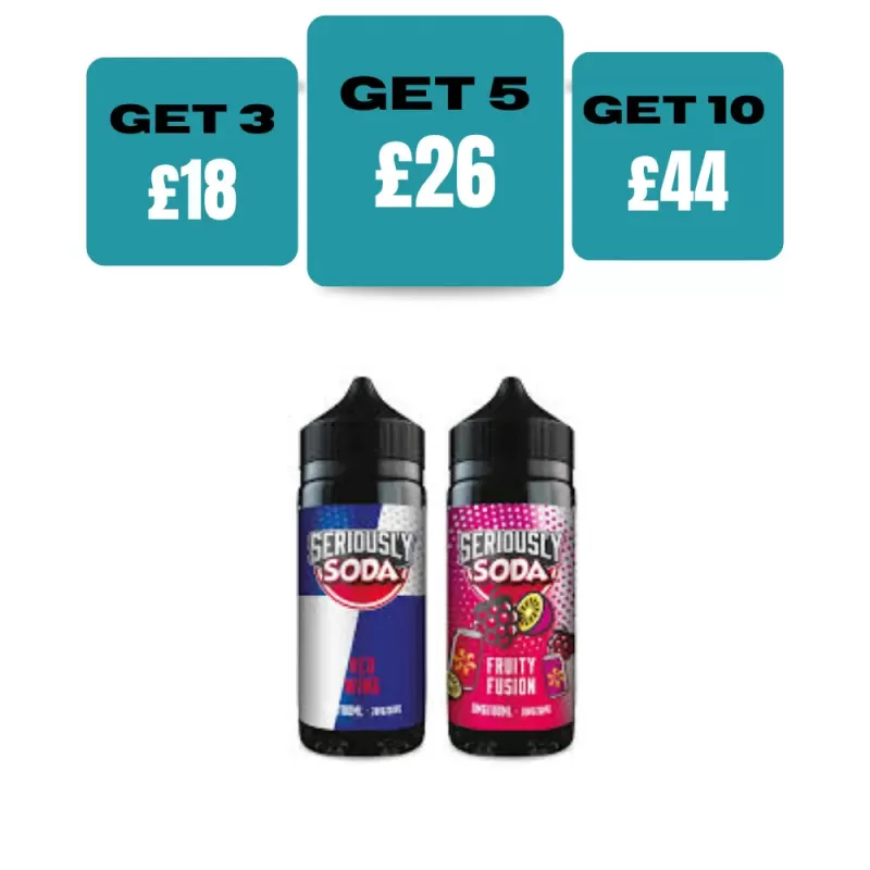 Seriously Soda Shortfill 100ml E-Liquid - Red Wing