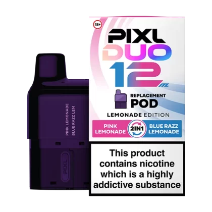 Lemonade Edition Pixl Duo 12 Refill Pack - 20mg - Vape Product (45387E)